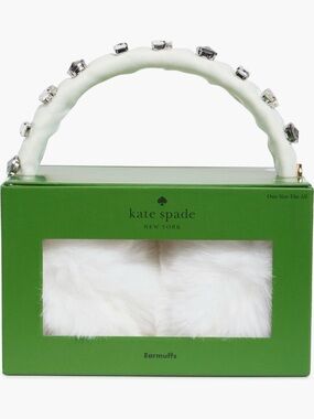 Kate Spade New York embellished faux fur earmuffs (NWT)